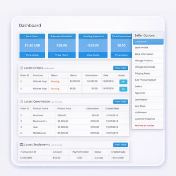 advanced seller panel